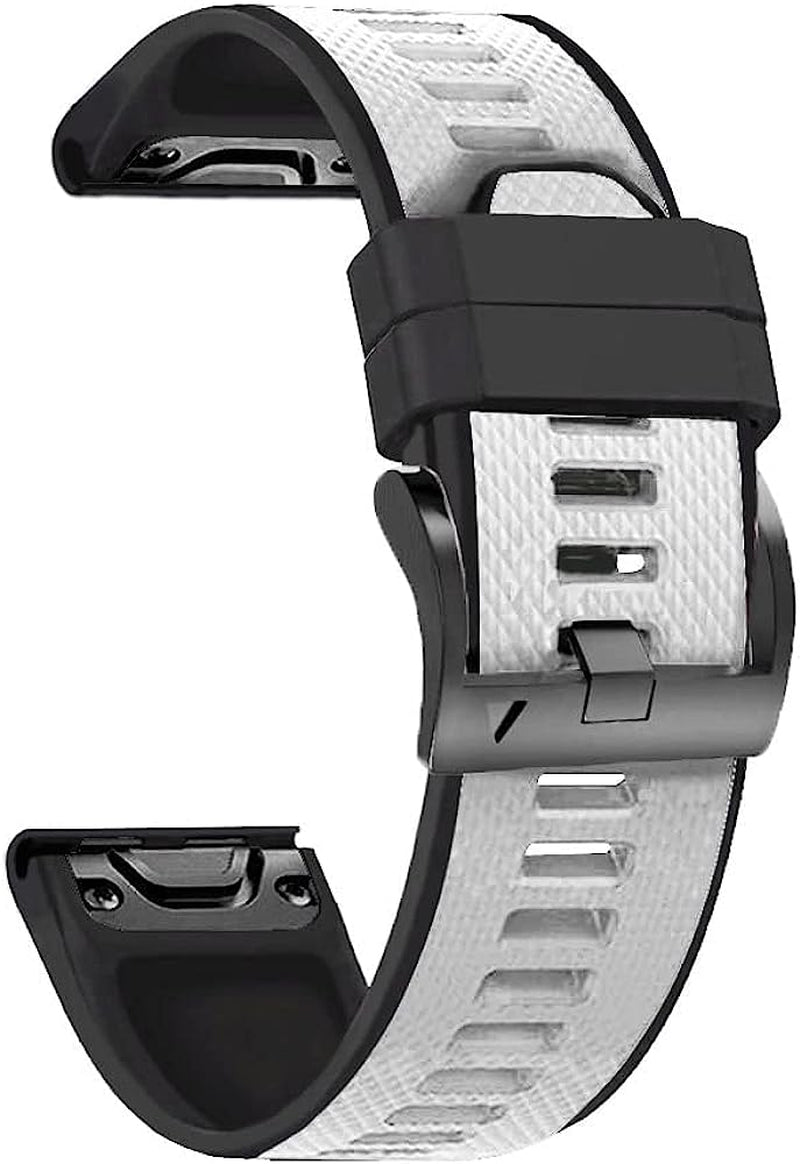 NIBYQ 26 22Mm Quick Fit Watchband for Garmin Fenix 6X 6Xpro 6 5X 5Plus 3 3HR Enduro Silicone Easyfit Wrist Band for Garmin Fenix 7X 7  NIBYQ A 22mm Width 