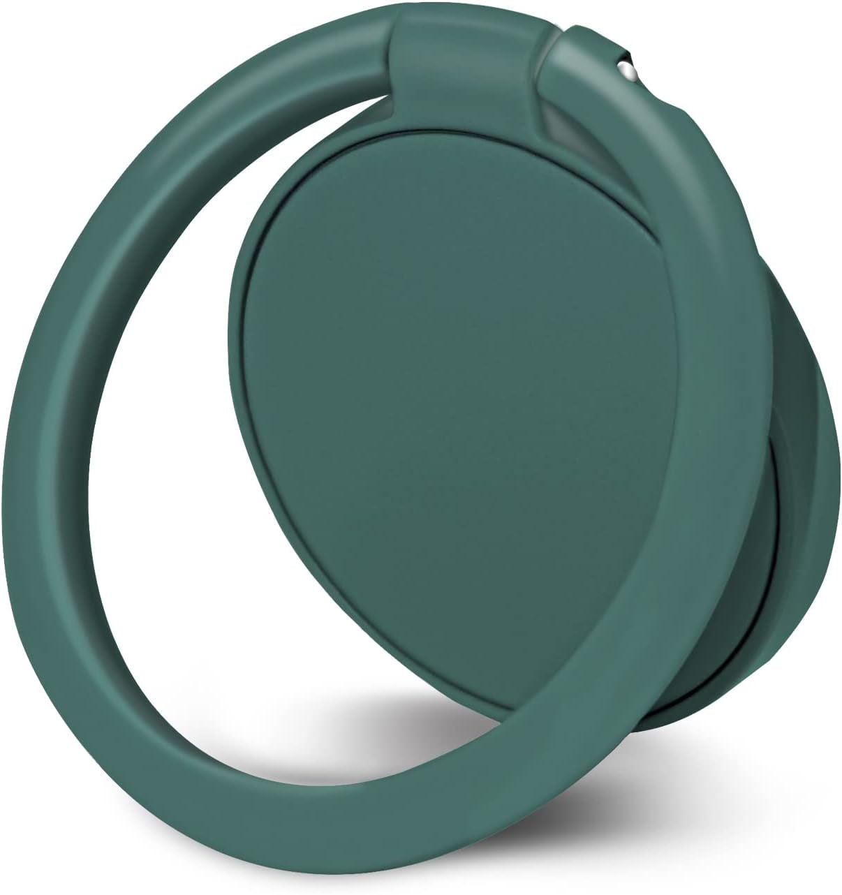 Naiadiy Zinc Alloy Cell Phone Ring Holder Finger Ring Stand, 360 Degree Rotation Kickstand Grip Holder (Square/Gold)  Naiadiy Circular/Dark Green  