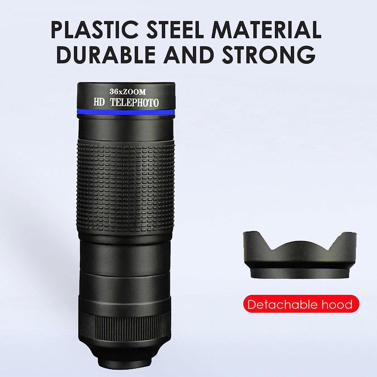 YOUGE 36X HD Telephoto Lens, Phone Camera Lens Kit, Phone Telescope with Tripod Eyemask Storagebag, Mobile Phone Lens Telescope, Blue  YOUGE   
