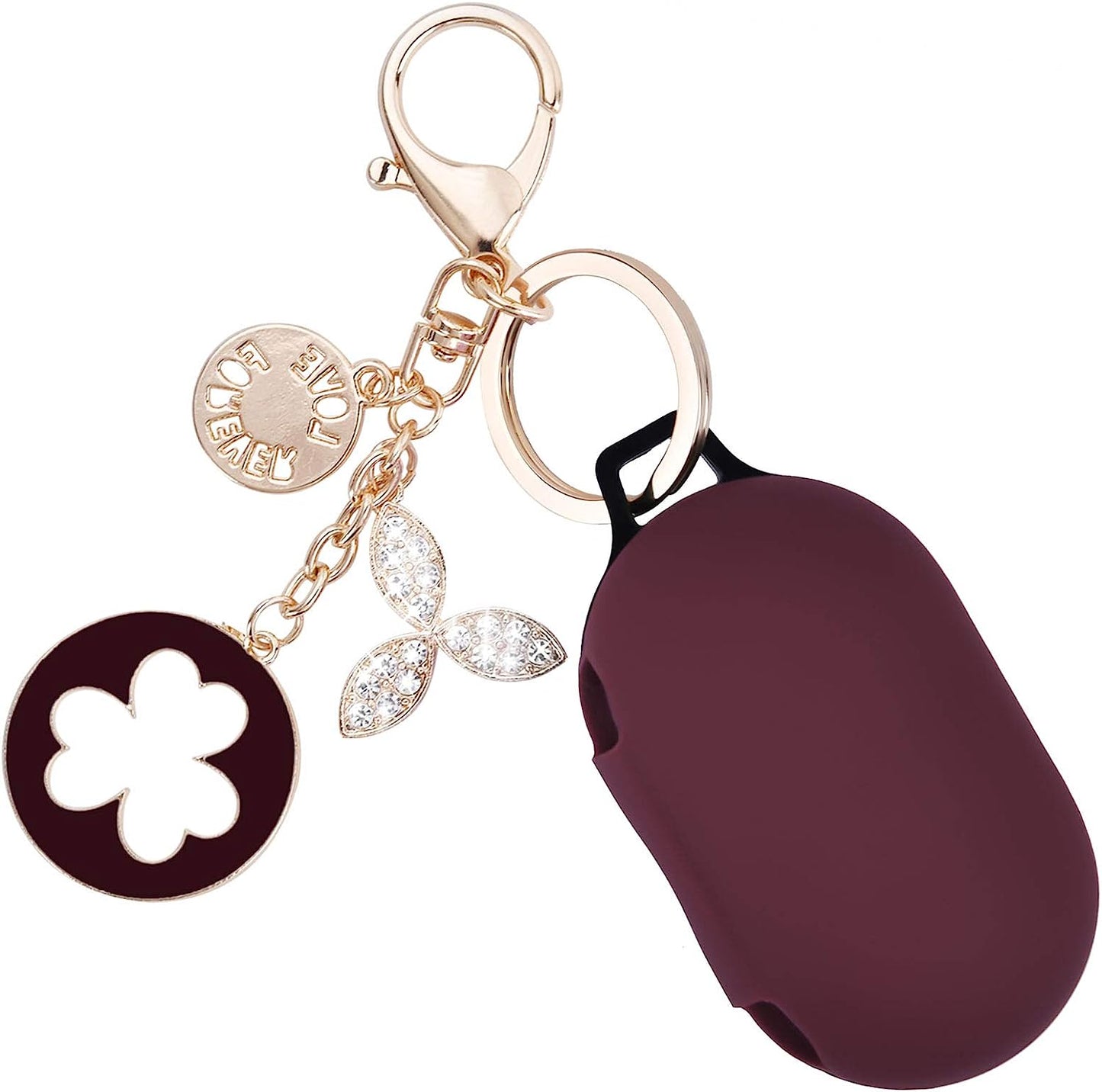 OLEBAND Galaxy Buds and Buds plus Case with Keychain and Cute Accesories,Soft Silicone Protective and Anti-Slip Cover for Samsung Buds+ Charging Case,Earbuds Charging LED Visible  OLEB   