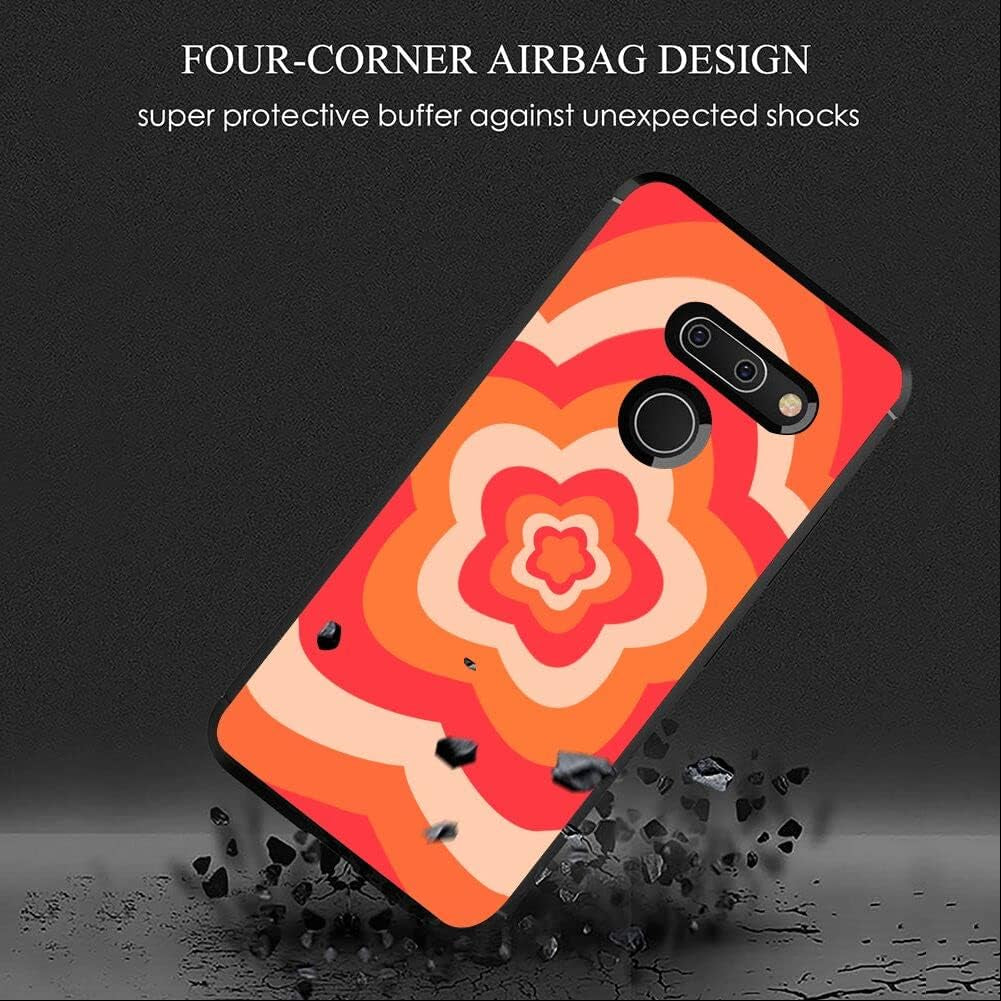 KUAVETO Phone Case for LG G8 Thinq with Flower Tunnels Pattern Impact-Resistant Shock-Proof Suitable for LG G8 Thinq  ZhuoShuangTC   