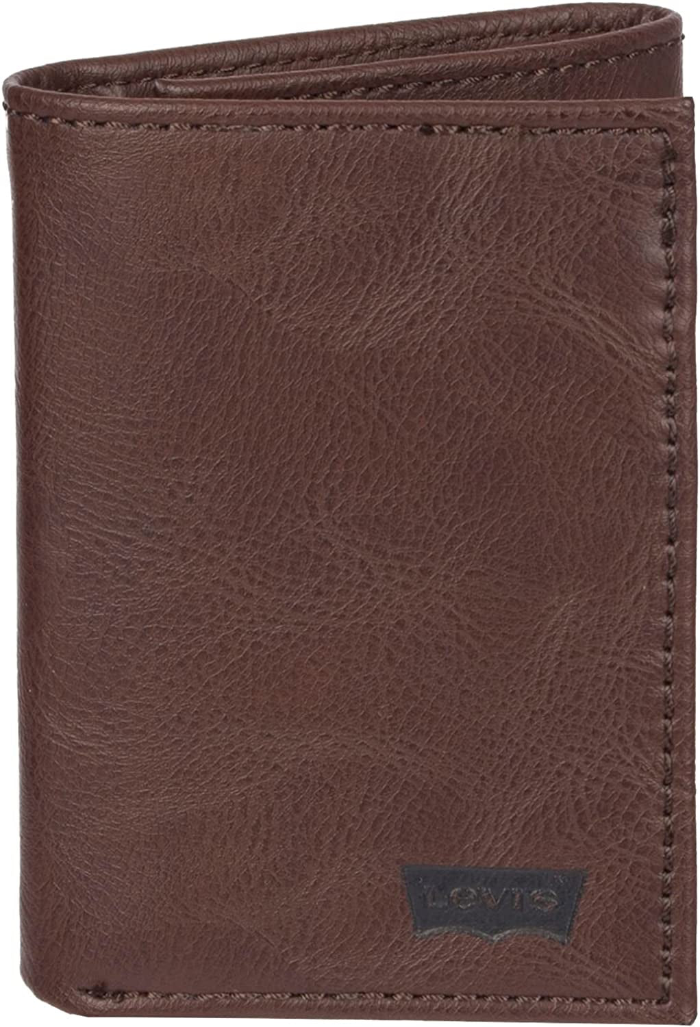Levi'S Men'S Sleek and Slim Trifold Minimalist Wallet  Levi's Toasty Brown One Size 