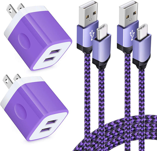 USB C Wall Charger Fast for Samsung Galaxy S23 S23 Ultra S23+ S22 S21+ S21 Fe/Plus/Ultra S20 5G Note 22/20 Ultra/20 S10E A52 A72 A51 A71 A14 A11 A20,2.1A Dual Charging Block Cube 6Ft USB Type C Cable  Shenzhen Putuo Technology Co., Ltd   