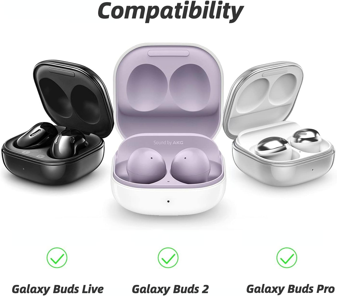 HENJI Case for Samsung Galaxy Buds 2 Case (2021) / Galaxy Buds Pro Case (2021) / Galaxy Buds Live Case (2020), Full Protective Pearl Shell Cover with Pearl Keychain for Women Girl (Leopard Grain B)  HENJI   