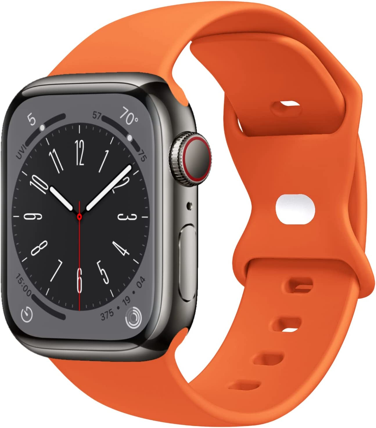 STG Sport Watch Band Compatible with Apple Watch Band 38Mm 40Mm 41Mm 42Mm 44Mm 45Mm 49Mm, Soft Silicone Replacement Sport Strap Compatible for Iwatch Ultra SE Series 8/7/6/5/4/3/2/1 (42Mm/44Mm/45Mm/49Mm, Klein Blue)  STG Orange 42mm/44mm/45mm/49mm 