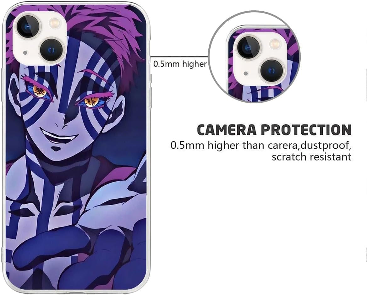 TINTAG Compatible with LG G6 | LG G6+ | LG G6 plus Case Juuni with Kibutsuji Kitsuki Muzan 238, Anime Phone Cases Shockproof Soft TPU Case Clear  TINTAG   