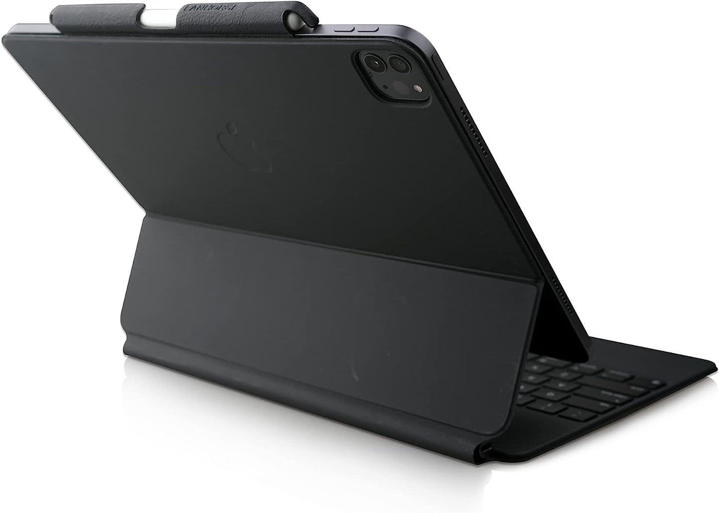 Lanhorse Air Pencil Holder Compatible for Apple Pencil 2Nd Gen, Handmade with Leather, to Be Used for Magic Keyboard, Smart Keyboard Folio, Smart Folio. (Black)  lanhorse   