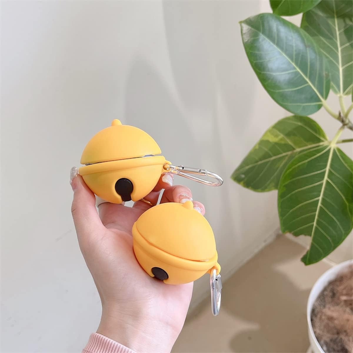 Cute Silicone Earbuds Case Cartoon Headphones Cover Fit Designed for Galaxy Buds2 Pro (2022) /Galaxy Buds 2 (2021) /Samsung Galaxy Buds Live (2020) /Galaxy Buds Pro (2021) (Bell)  HENJI   