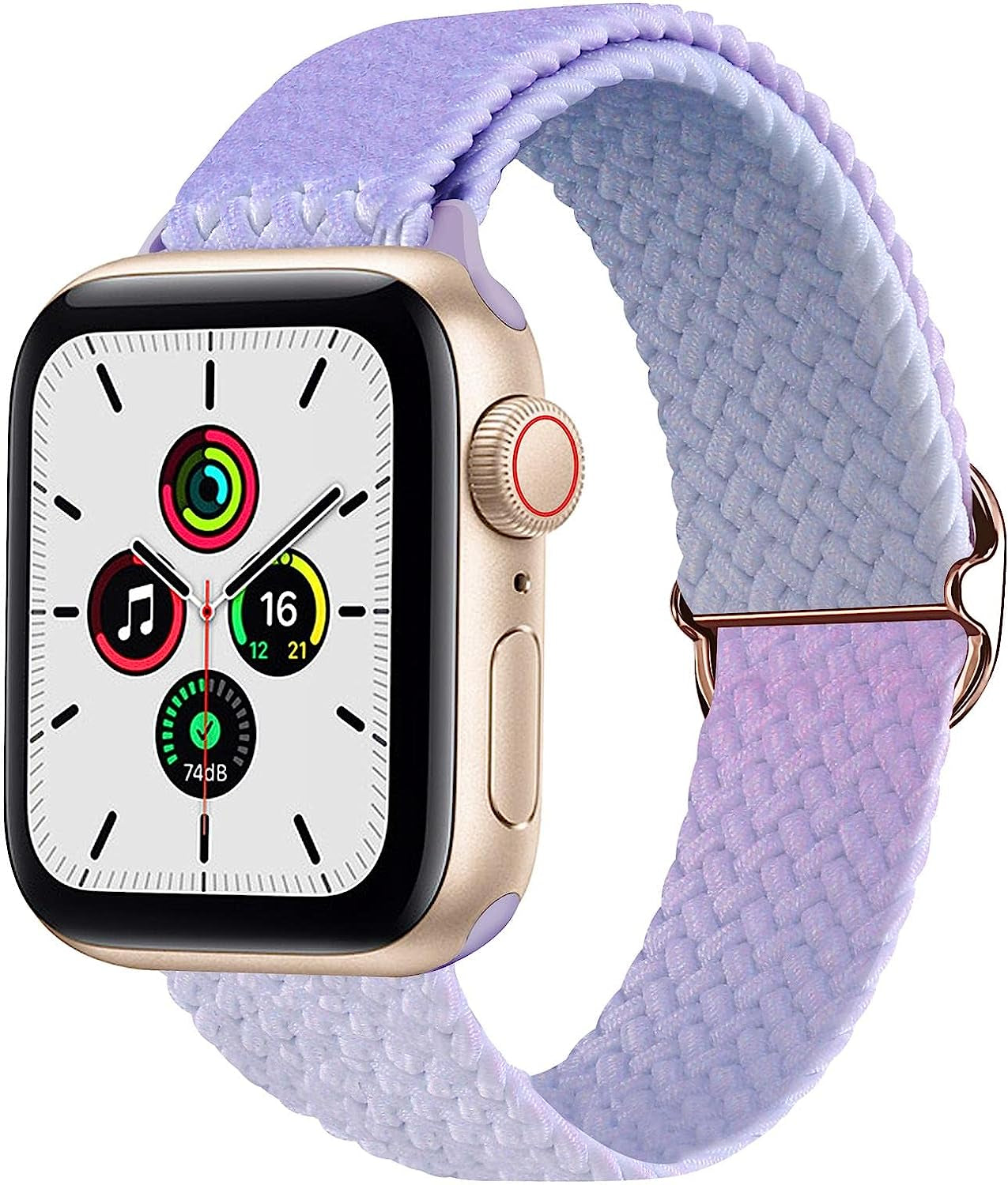Vevexiao Stretchy Braided Solo Loop Bands Compatible with Apple Watch Ultra Band 44Mm 40Mm 38Mm 42Mm 41Mm 45Mm 49Mm Iwatch Bands Women Men, Elastic Strap for Iwatch SE Series 8/7/6/5/4/3/2/1  VeveXiao Purple Blue 42mm/44mm/45mm/49mm 