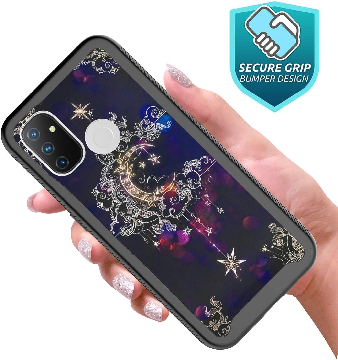 Google Pixel 4A with 5G Case with Built-In Screen Protector, Rosebono Hybrid Graphic Design Pattern Hard Back Pannel Cover 360 Protection Case for Google Pixel 4A with 5G (Wiccan)  Rosebono Fashion   