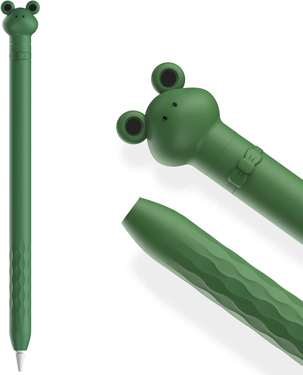 Ahastyle Case for Apple Pencil 1St Gen, Cute Cartoon Soft Silicone Sleeve Cover Accessories Compatible with Apple Pencil 1St Generation(Green Frog)  AHASTYLE   