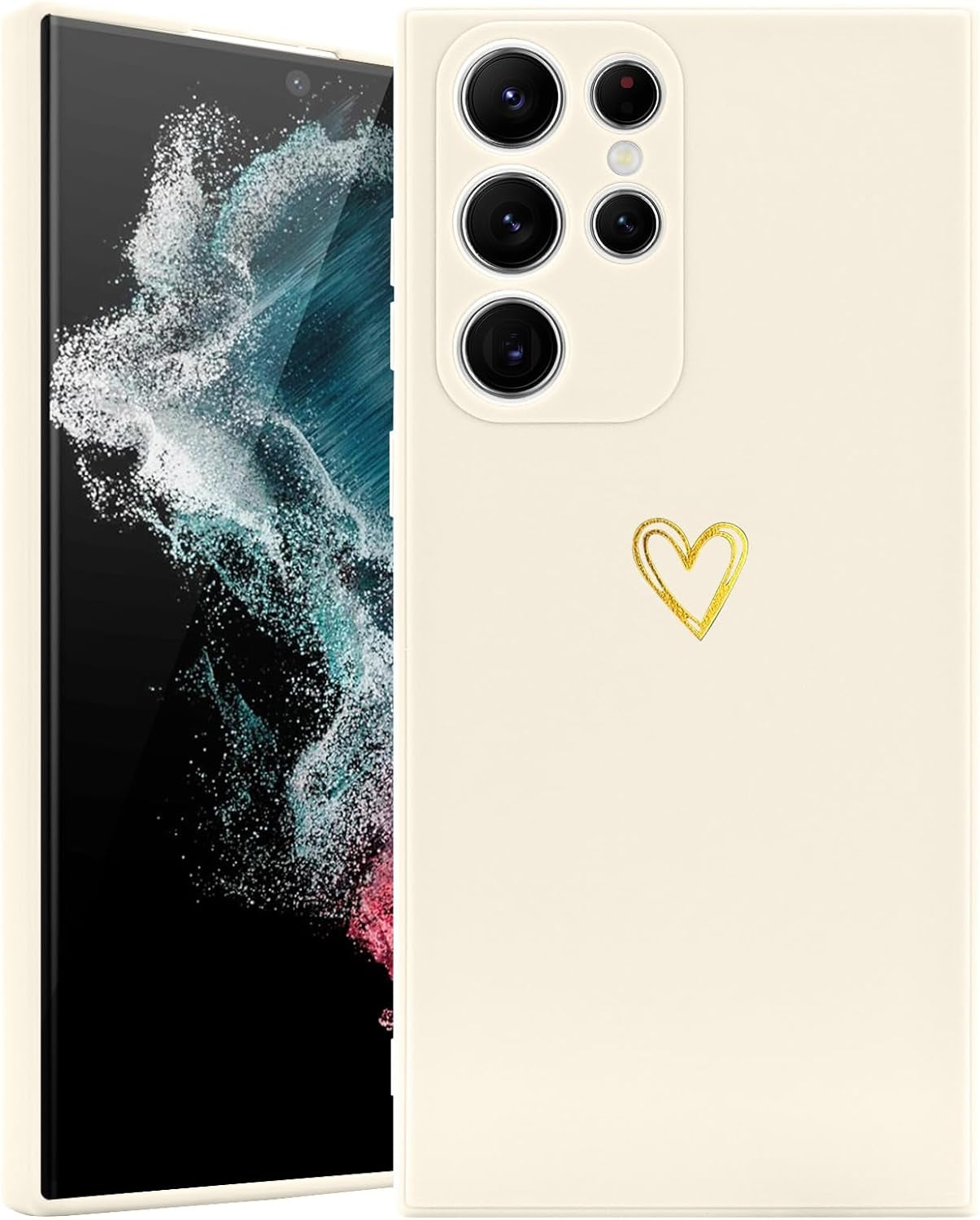 Wirvyuer for Samsung Galaxy S22 Case Cute Slim Shockproof Phone Case with Wireless Charging Support and Protection, Lime Green  Wirvyuer Cream Samsung Galaxy S22 Ultra 