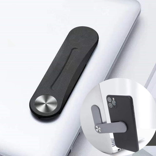 Dlmlemu Magnetic Phone Holder for Laptop, Slim Portable Adjustable Computer Monitor Side Clip Expansion Bracket for 4 - 8 Inches Iphone Smartphone, Mobile Phone Holder for Laptop Side Mount  Dlmlemu   