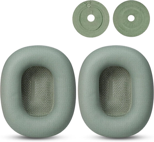 JHK for Airpods Max Ear Cushions Replacement Ear Pad Covers Airpod Pro Max Ear Cushions, Replacement Cat Ears Silicone Headband Airpod Max Accessories Gift: a Pair of Dustproof Knitted Covers (Green)  JHK   