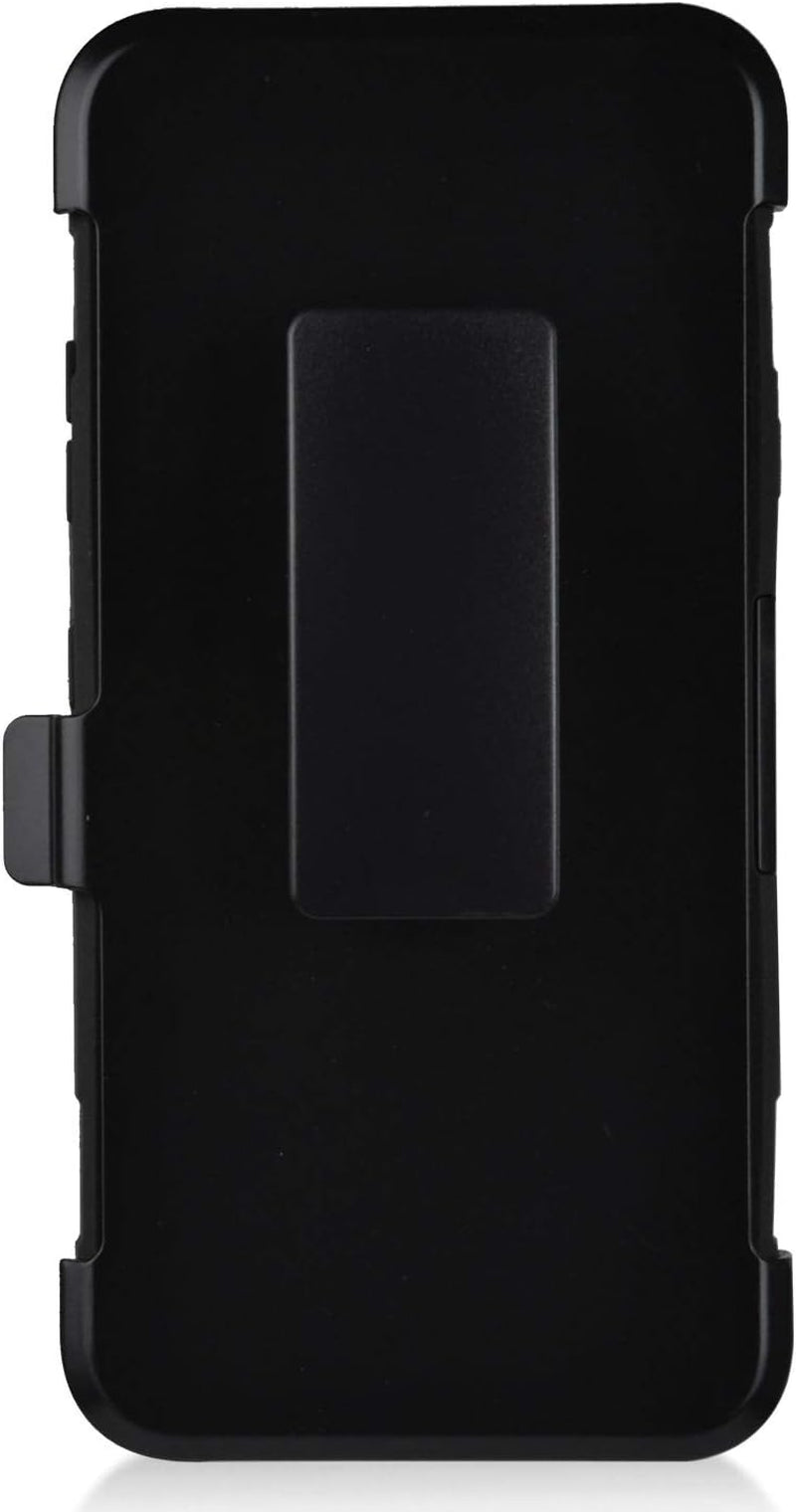 Eaglecell - Compatible with LG V40 Thinq - Hybrid Armor Case W/Stand/Belt Clip Holster - CV1 Black  Eaglecell   