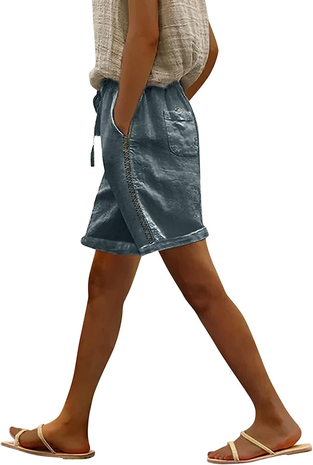 HSSDH Shorts for Women Beach, Women'S Casual Shorts Quick Dry Lightweight Summer Travel Beach Shorts for Women  HSSDH   