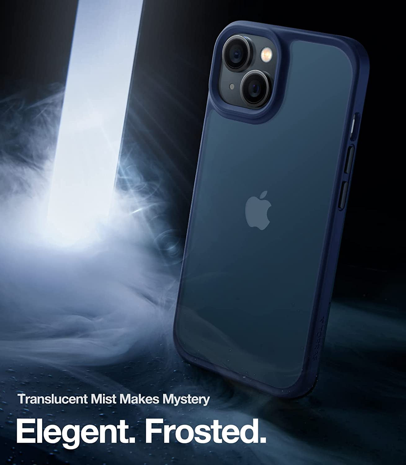 TORRAS Shockproof Designed for Iphone 14 Case [10FT Military Drop Protection][Sleek Premium Touch] Case for Iphone 14 Phone Cases with Translucent Back & Soft Edge Slim Silicone Cover, Navy Blue  TORRAS   