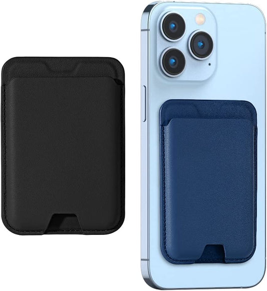 Kimguard [2 Pack Magnetic Card Wallet Holder with Mag-Safe for Iphone 14 Pro Max/14 Plus/14 Pro/14, for Iphone 13 Pro Max/13 Pro/13/13 Mini, for Iphone 12/12 Pro/12 Max/12 Mini, Black & Blue  Kimguard   