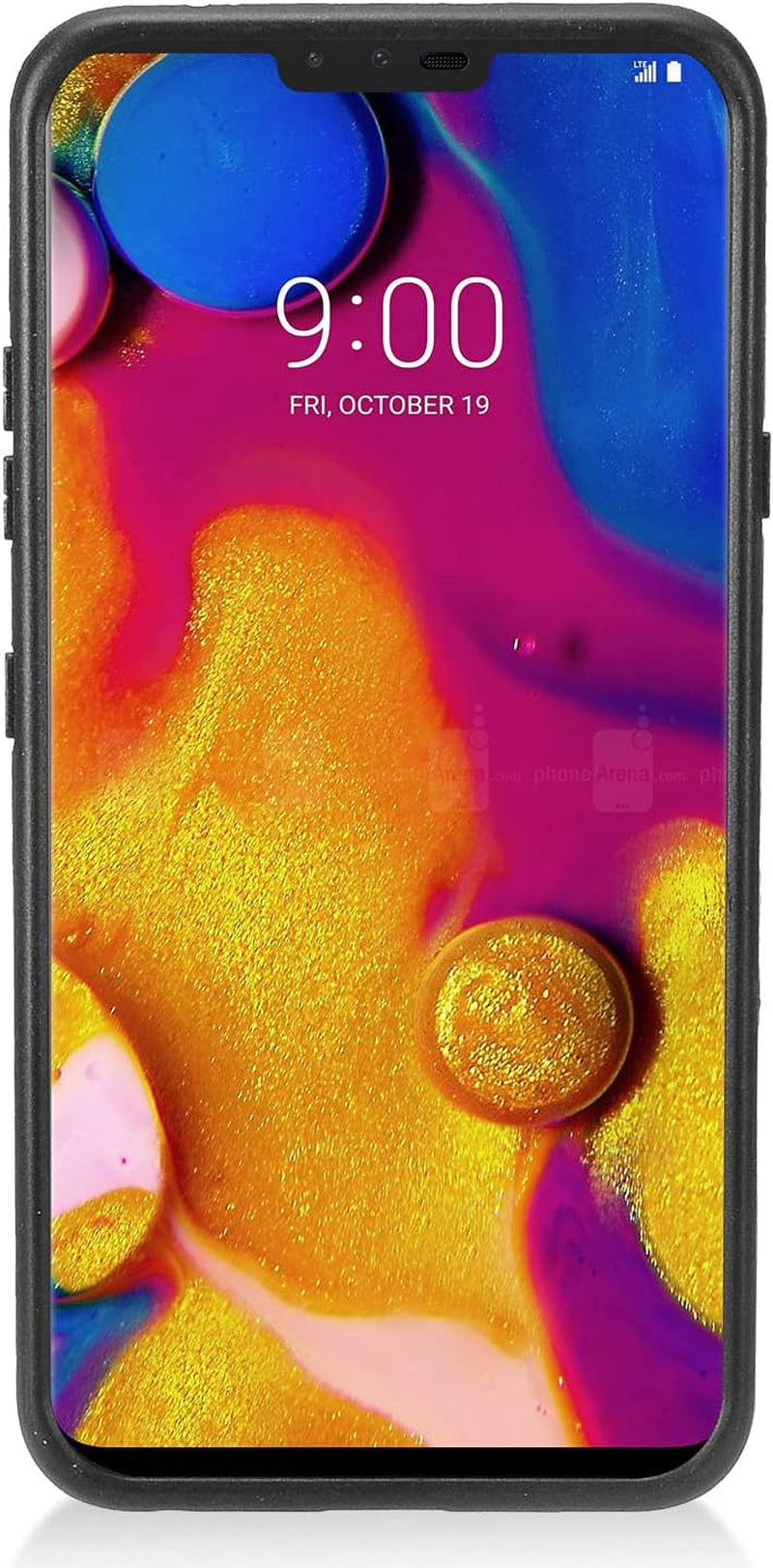 Eaglecell - Compatible with LG V40 Thinq - Brushed Style Hybrid Case - CS3 Silver  Eaglecell   