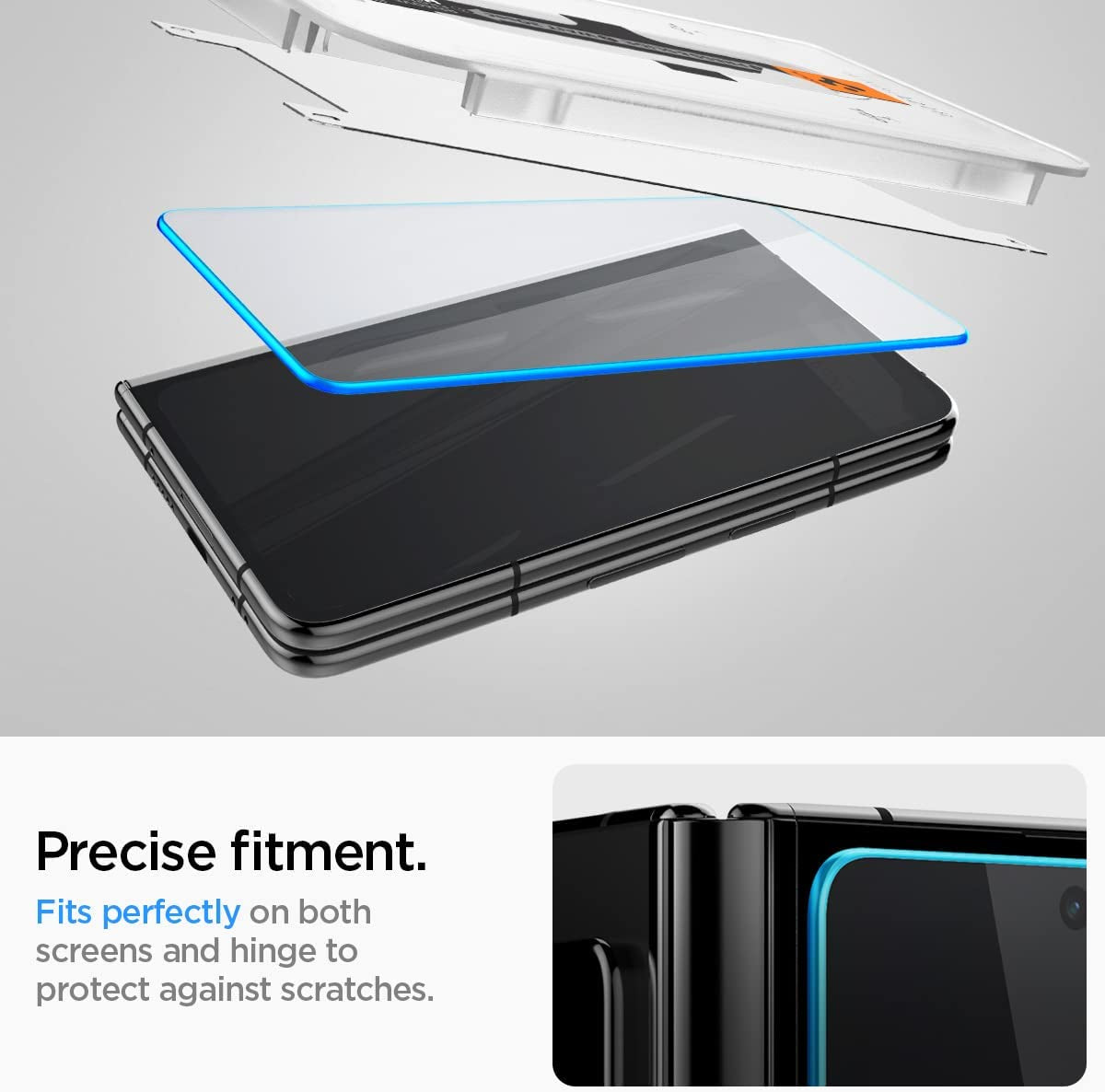 Spigen Tempered Glass Screen Protector [Glastr EZ FIT] Designed for Pixel Fold [2 Pack]  Spigen   