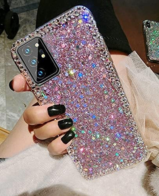 Accgoal for Samsung Galaxy A53 5G Case,3D Glitter Girly Women Sparkle Bling Case Pink Luxury Shiny Crystal Rhinestone Diamond Women Girl Bumper Protective Case Cover for Samsung Galaxy A53 5G  Accgoal   
