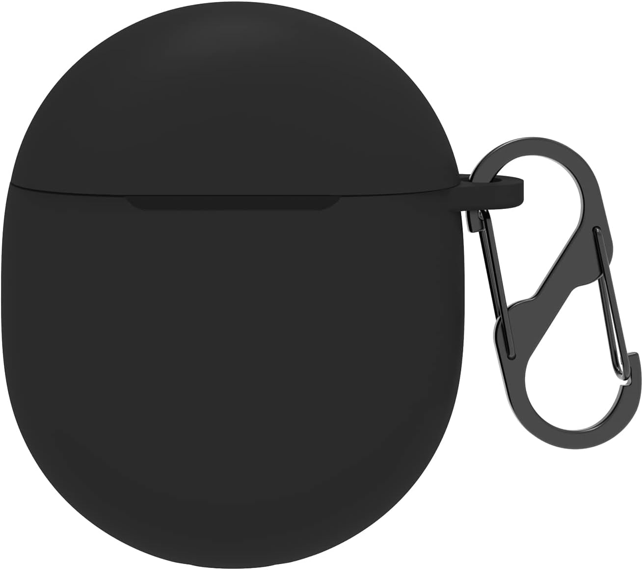 WUWOCJ Case Compatible for Google Pixel Buds Pro 2022,Anti-Lost Shockproof Easy Carrying Portable Silicone Protective Case Cover with Carabiner (Black)  WU-PPRO   