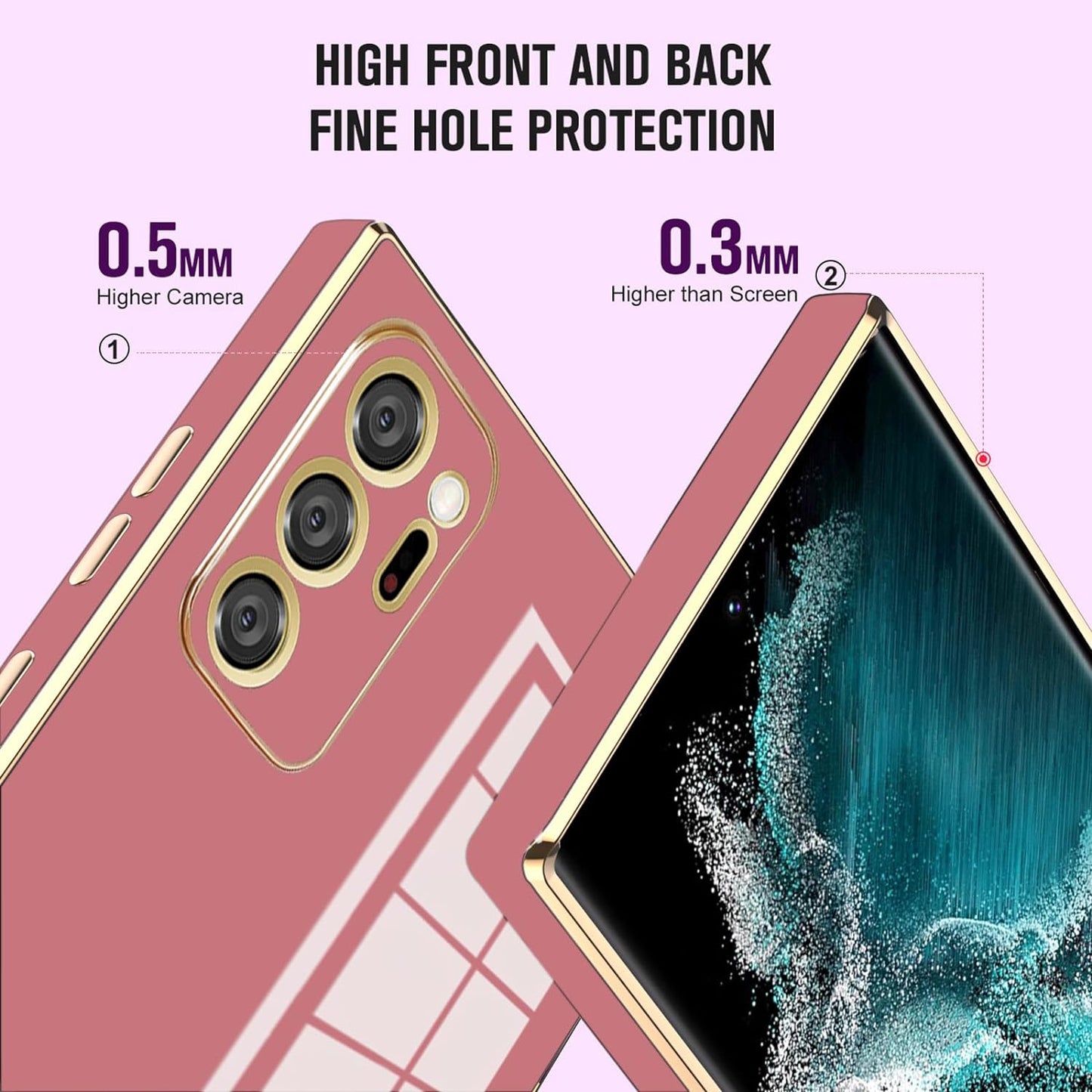 AWZHYDT Galaxy Note 20 Ultra Case, Designed for Electroplated Samsung Galaxy Note 20 Ultra 5G Phone Case, Case Soft TPU Protective Shockproof Flexible Samsung Galaxy Note 20 Ultra Case 6.9 Inch,Red  AWZHYDT   