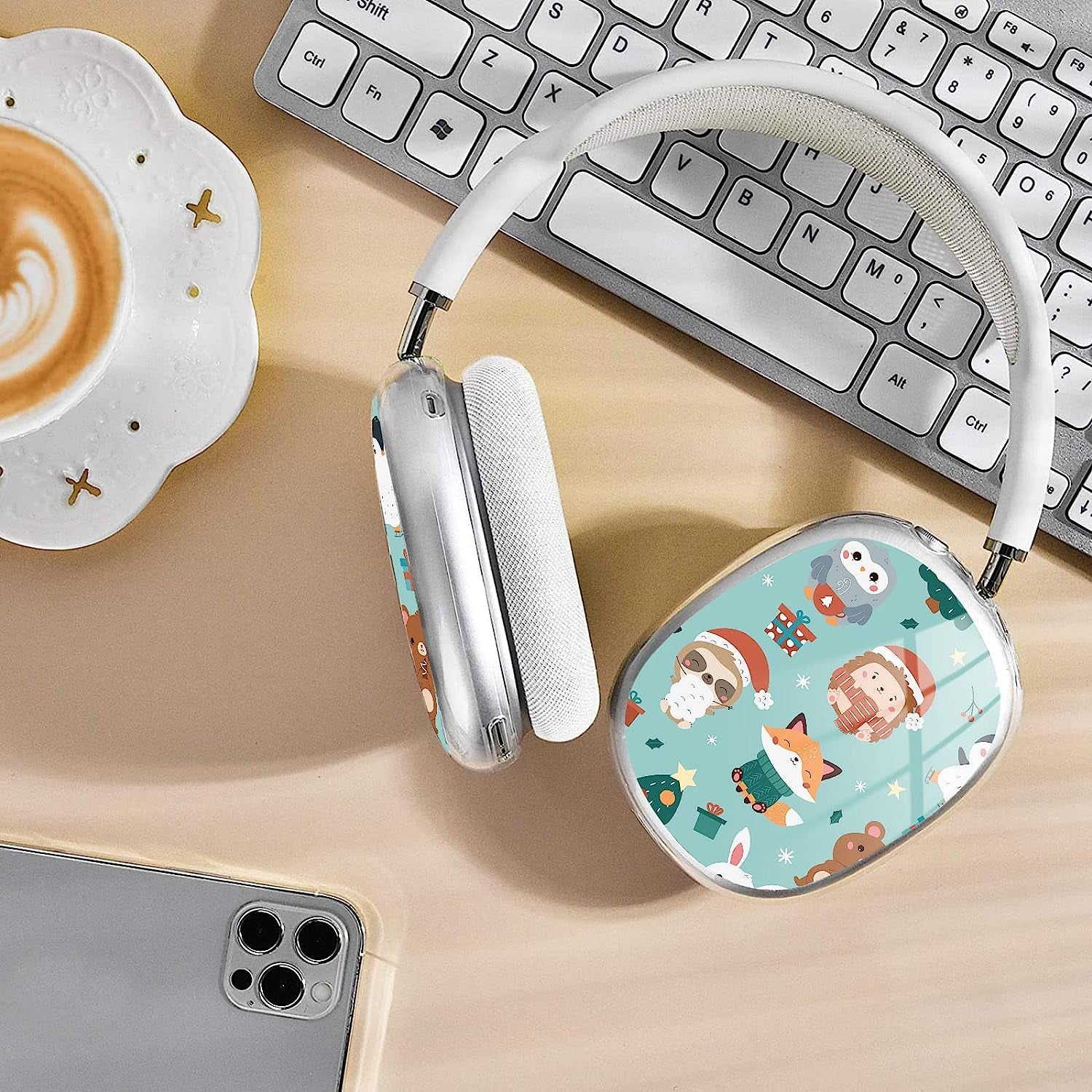 WINCHIHAN Printed Soft TPU Anti-Scratch Protective Case Cover Compatible with Airpods Max Headphones # A20564  WINCHIHAN   
