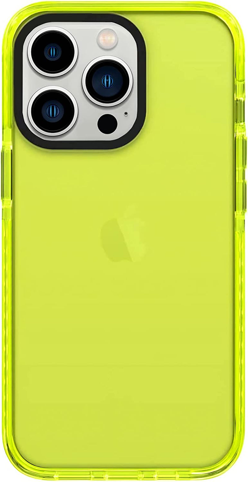 Neon Clear Iphone 14 Pro Max Case, Vibrant 80S Design, Camera Protector, Soft Silicone Shockproof - 6.7Inch  Simapu   