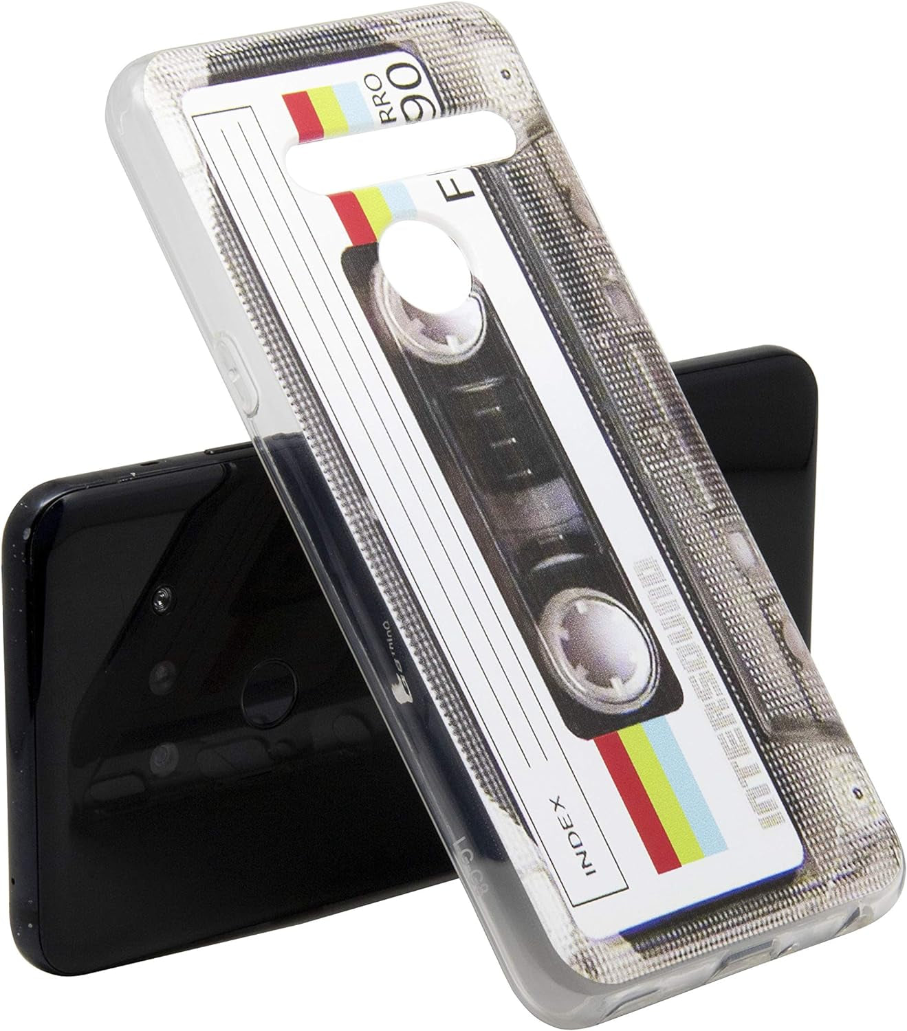 TNCYOLL Compatible with LG G8 Cool Case, Slim Dual Cool Retro Cassette Music Shockproof Bumper Protective Soft Phone Cases Cover for LG G8  TNCYOLL   