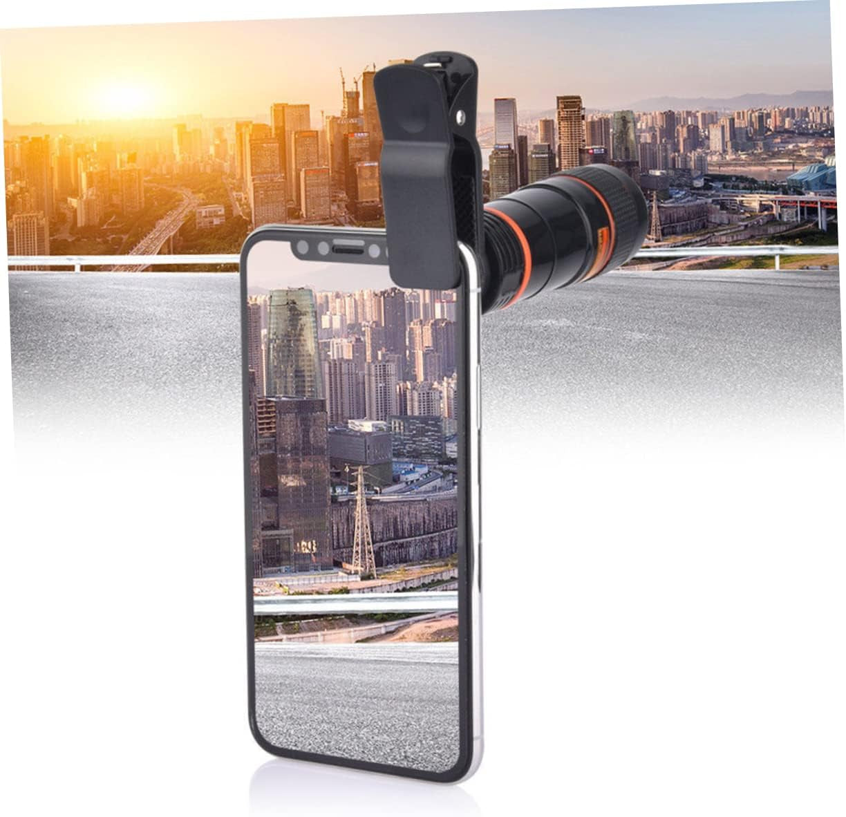 UKCOCO Phone Lens Camera Accessories Telephoto Lens Monocular Zoom Optical Lens Telephoto Lens with Tripod Camera Lens Appendix Tripod Black Telephoto Cell Phone Lens  UKCOCO   