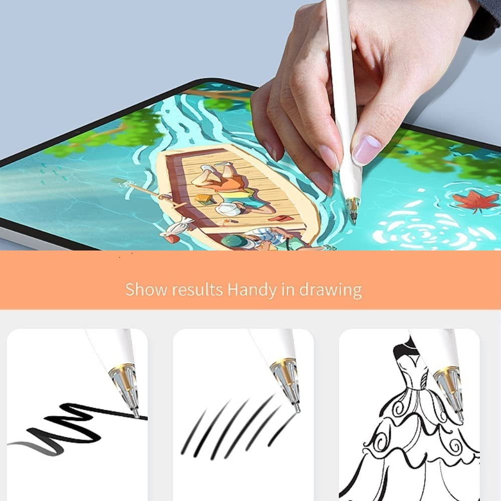 Compatible with Upgraded [Pen like ] Pencil Tips Fits for Apple 2Nd 1St Gen Ipad Pro Pencil, Replacement Ipencil Nibs for Ipad Pro Pencil,No Wear Out Fine Point Precise Control Resistance White&Clear  LOVE MEI   