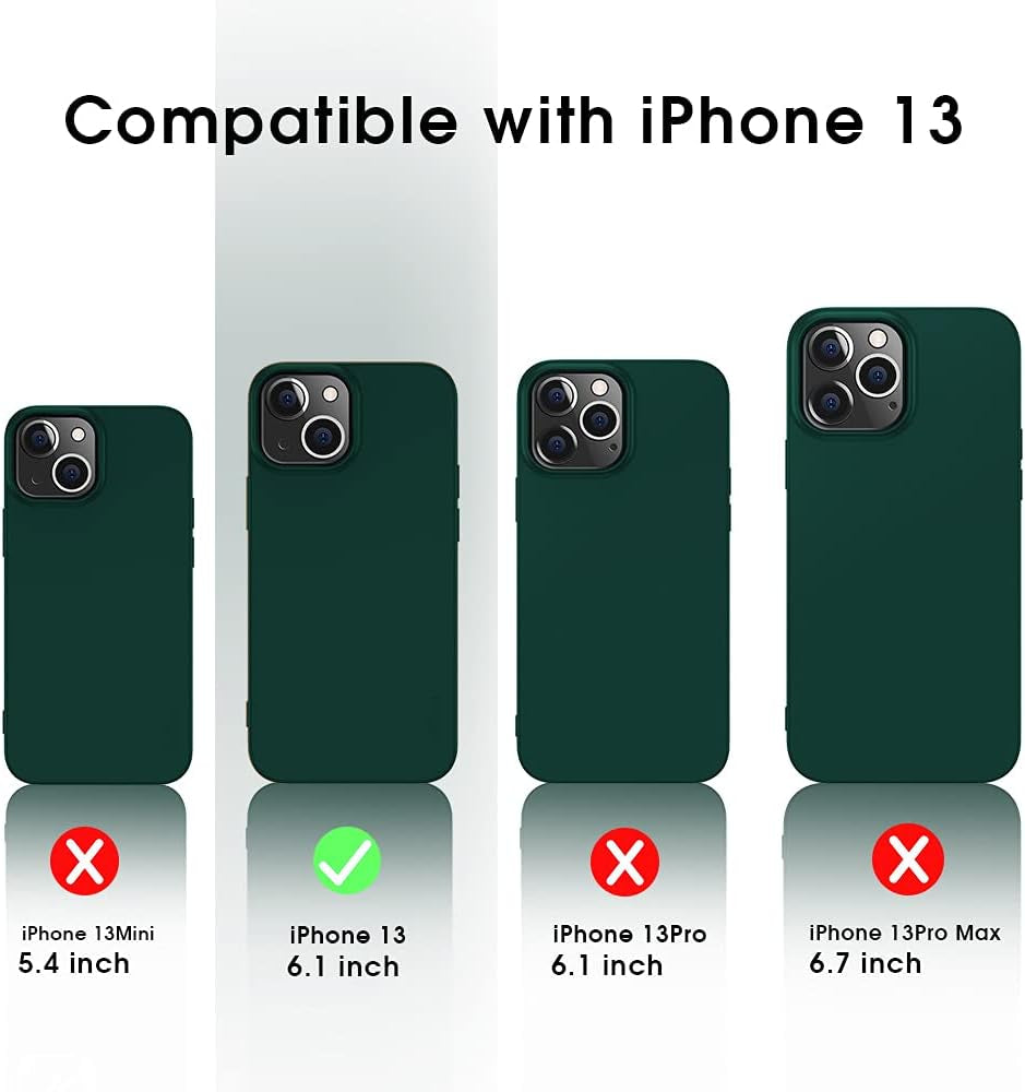 X-Level Compatible Iphone 13 Mini Case Slim Fit Ultra-Thin [Guardian Series] Soft TPU Matte Finish Coating Phone Cases Lightweight Back Cover for Iphone 13 Mini with Comfortable Grip (2021)-Green  Pipilu   