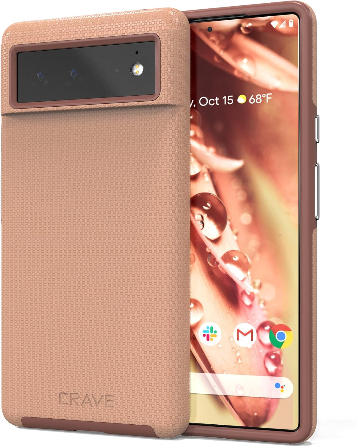 Crave Dual Guard for Google Pixel 6, Shockproof Protection Dual Layer Case for Google Pixel 6 - Black  Crave Blush  