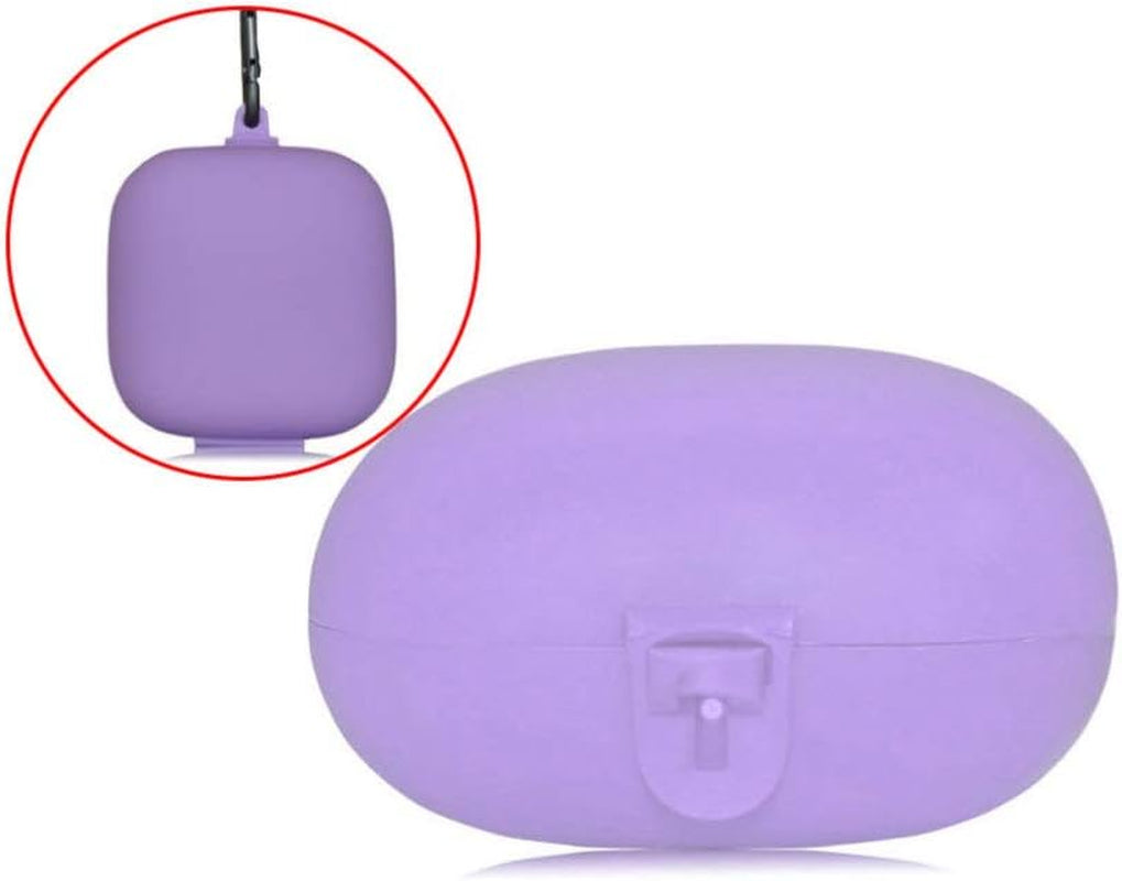 Compatible for Beats Powerbeats Pro Headset, Earphone Case - Creative Headphone Protective Box Metal Buckle Silicone Skin Headset Storage Shell  UKCOCO   