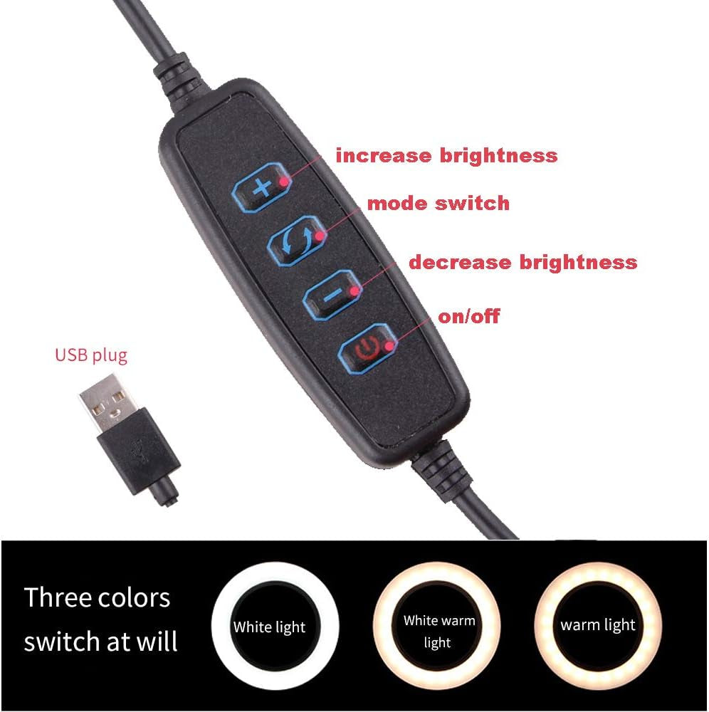 10" Selfie Ring Light with Tripod Stand & Phone Holder for Live Stream/Makeup,Dimmable Led Lighting Ringlight for Youtube Tiktok Photography Vlogging Video Compatible with Iphone Xs Max XR Android  SHARE SUNSHINE   