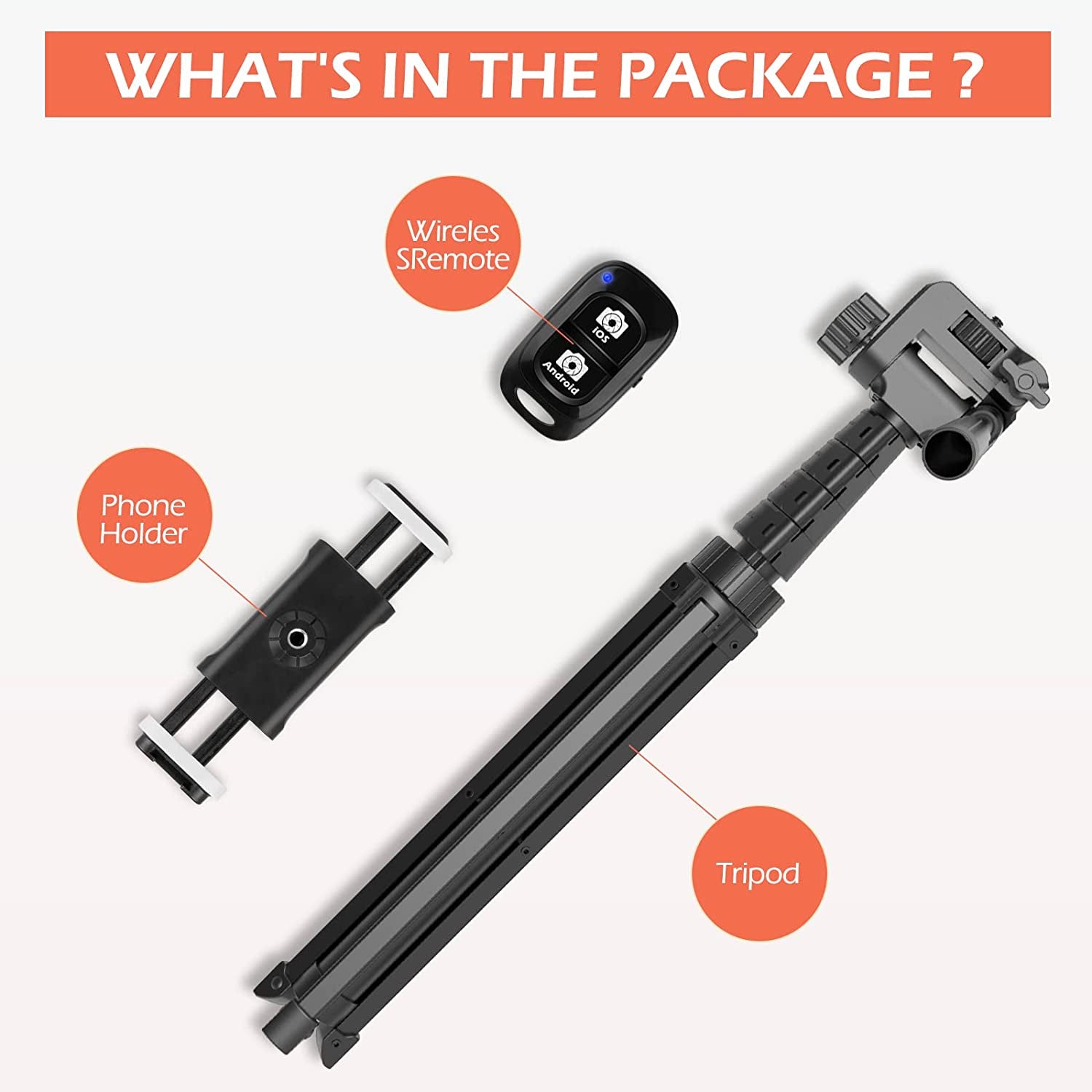 Aureday 67" Phone Tripod&Camera Stand, Selfie Stick Tripod with Remote and Phone Holder, Perfect for Selfies/Video Recording/Vlogging/Live Streaming  Aureday   