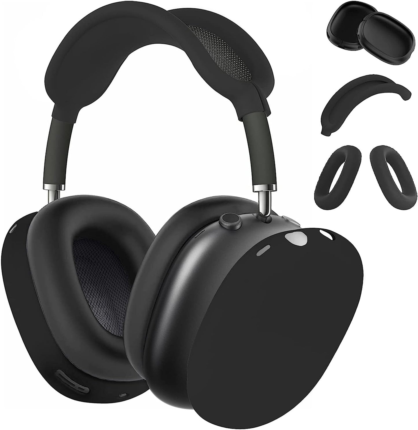 Aiaabq for Airpods Max Case Cover,Anti-Scratch Ear Pad Case Cover/Ear Cups Cover/Headband Cover for Airpods Max, Accessories Soft Silicone Skin Protector for Apple Airpods Max  Aiaabq   