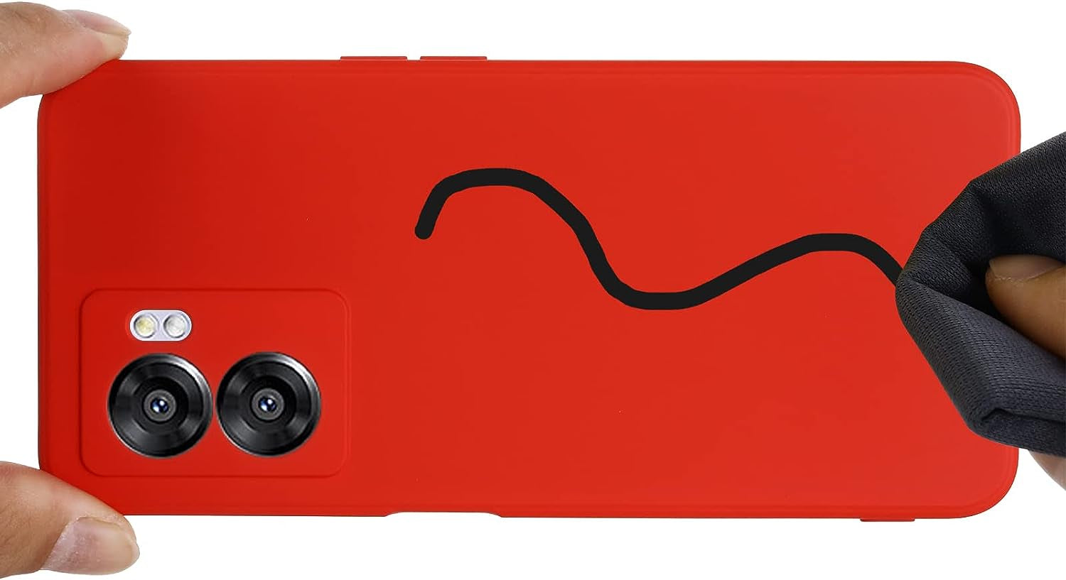 DAMONDY for Oneplus Nord N300 Phone Case,Premium Soft Liquid Silicone Rubber for Women Men,Full Body Protection Shockproof Protection Anti-Scratch Case for Oneplus Nord N300 5G -Red  DAMONDY   