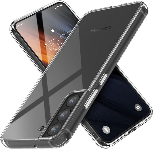 MATEPROX Compatible with Samsung Galaxy S22 plus Case, Clear Thin Slim Crystal Transparent Shockproof Bumper Cover for Samsung S 22+ 5G (2022)-Clear  MATEPROX   