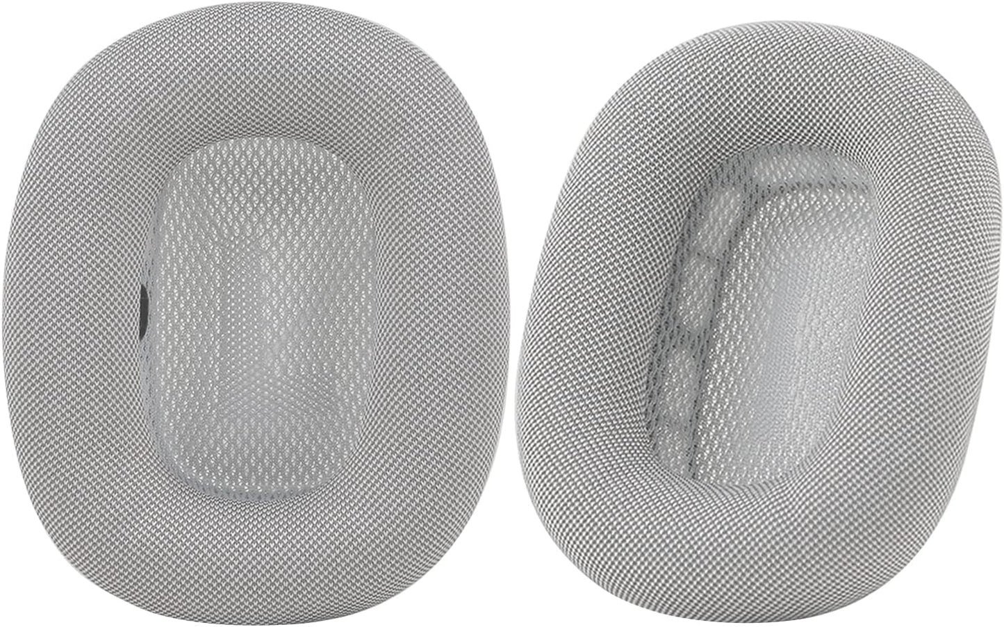 Earpads for Apple Airpods Max Earpad Replacement Sweat Proof Ear Cushions Airpods Max Ear Pad Earcups with Protein Leather, Memory Foam and Magnet Blue  Earrock Silvery Mesh Fabric 