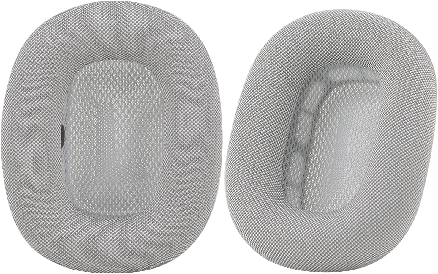Earpads for Apple Airpods Max Earpad Replacement Sweat Proof Ear Cushions Airpods Max Ear Pad Earcups with Protein Leather, Memory Foam and Magnet Blue  Earrock Silvery Mesh Fabric 
