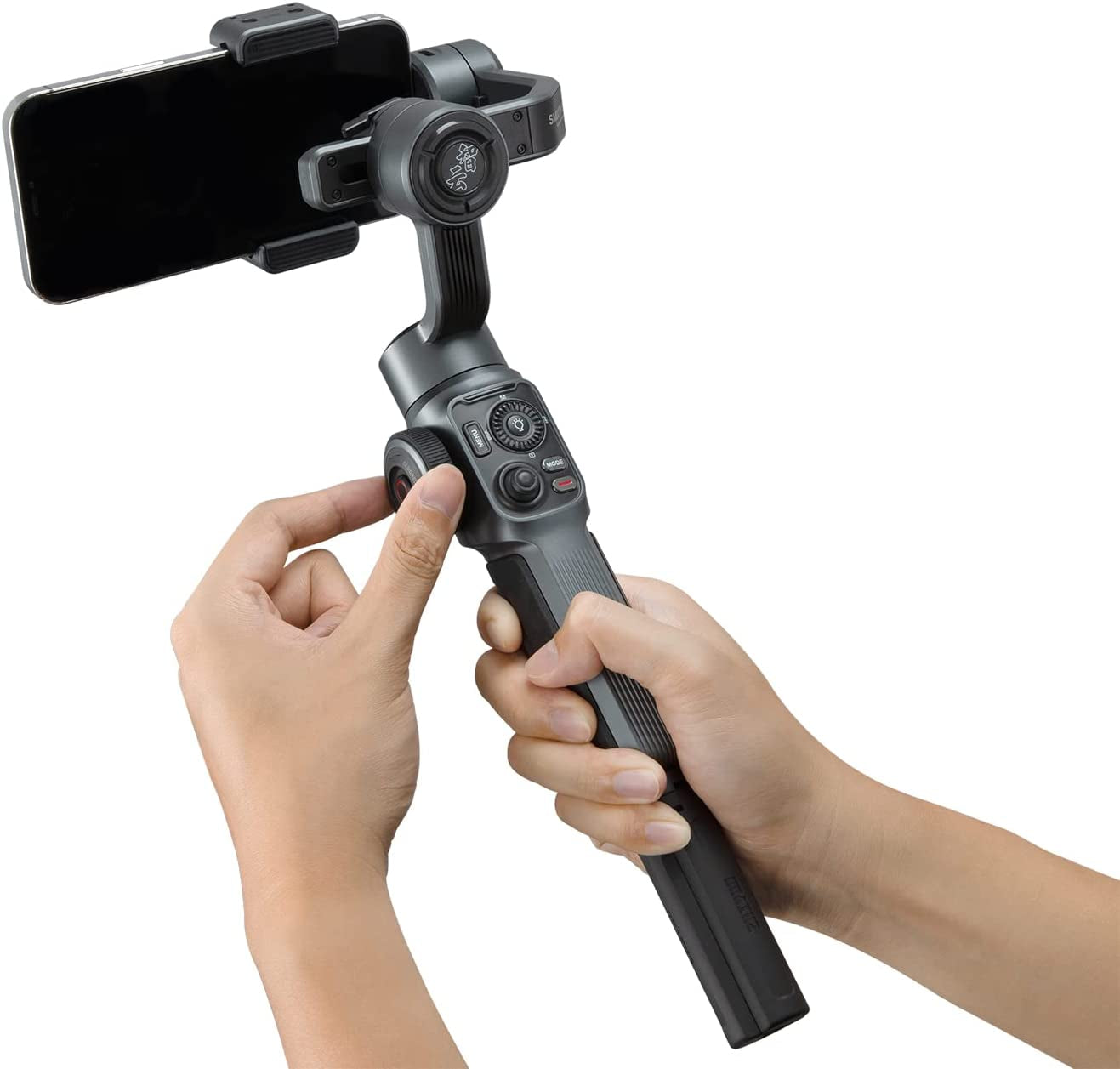 Zhiyun Smooth 5 Combo Gimbal Stabilizer, 3-Axis Handheld Smartphone Gimbal with Grip Tripod Vlog LED Fill Light for Iphone Android Filmic Pro  ZHIYUN   