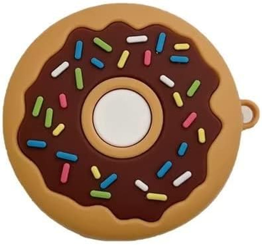 Case for Samsung Galaxy Buds 2 & Buds Live & Buds Pro, Soft Silicone 3D Cute Cartoon Character Kawaii Fashion Cover Animal Design (Digimon)  Angelcityus Donut  