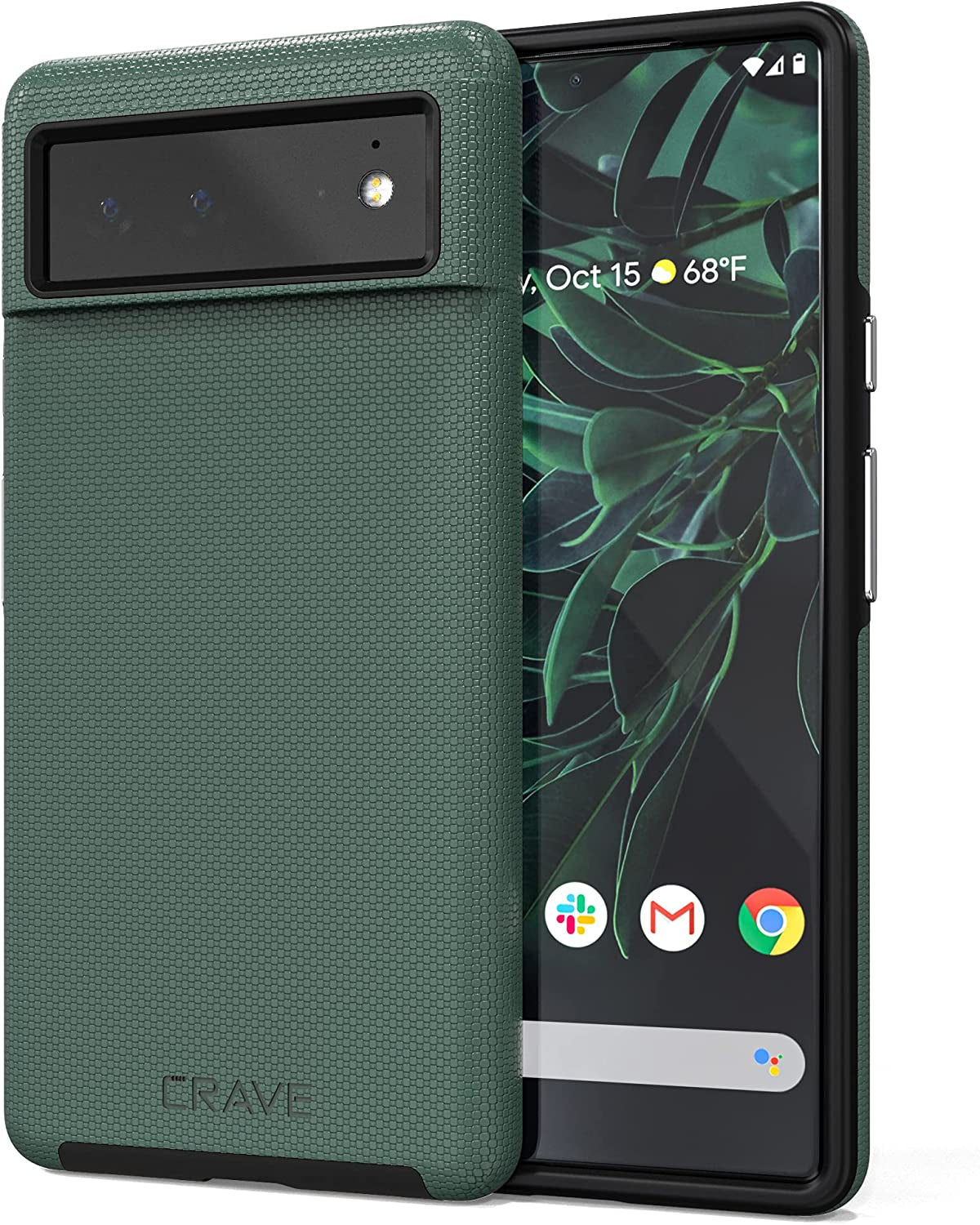 Crave Dual Guard for Google Pixel 6, Shockproof Protection Dual Layer Case for Google Pixel 6 - Black  Crave Shaded Spruce  