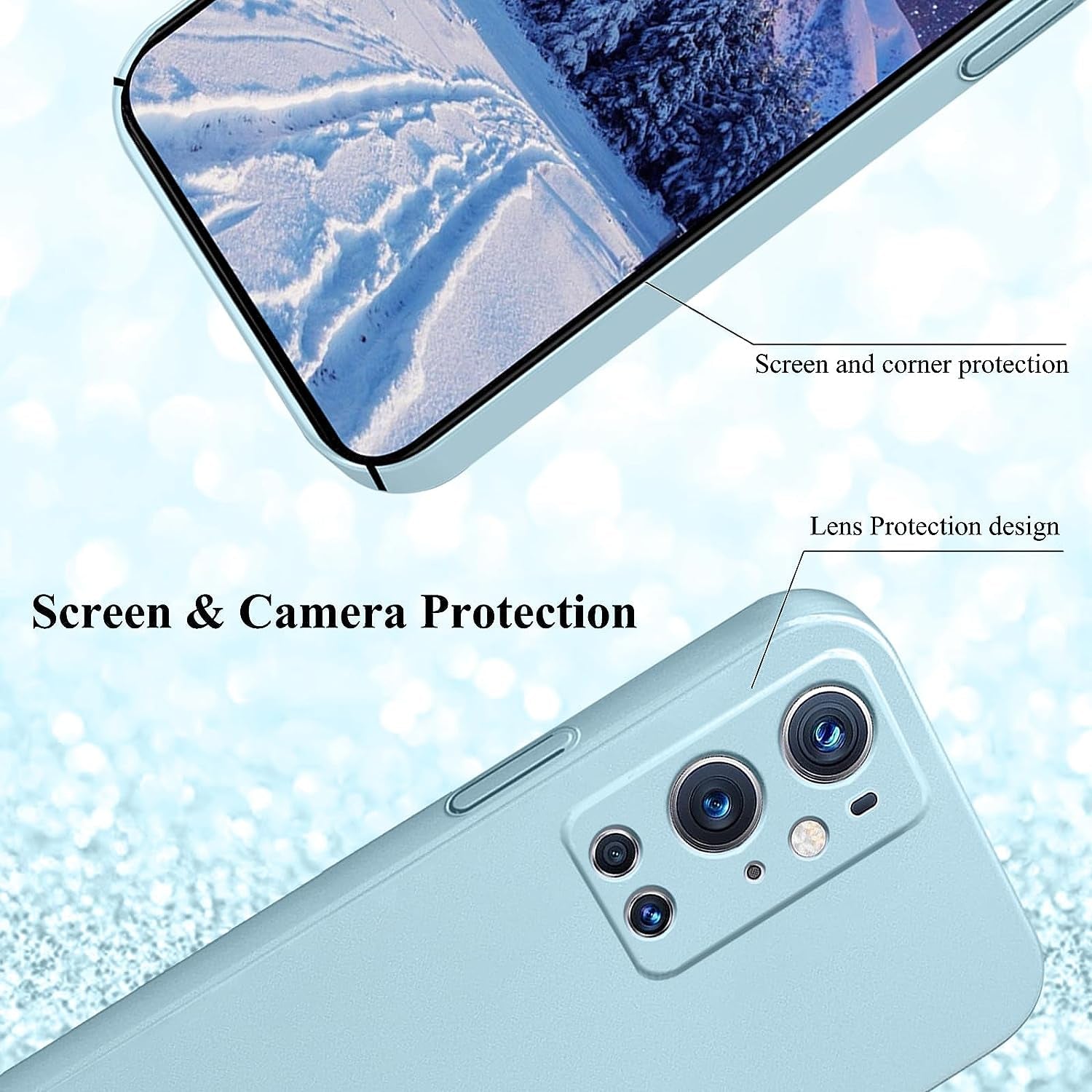 Yarxiawin for Oneplus 9 Pro Case Shockproof Pink, Oneplus 9 Pro Phone Case Thin Hard PC Protective Case Anti-Fingerprint Cover with Ultimate Delicate Touch Feeling (Blue)  Yarxiawin   