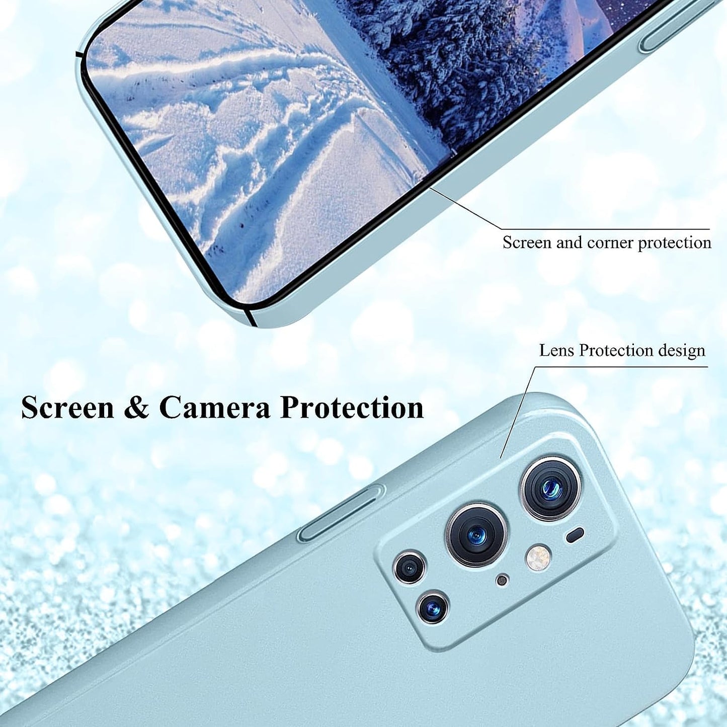 Yarxiawin for Oneplus 9 Pro Case Shockproof Pink, Oneplus 9 Pro Phone Case Thin Hard PC Protective Case Anti-Fingerprint Cover with Ultimate Delicate Touch Feeling (Blue)  Yarxiawin   