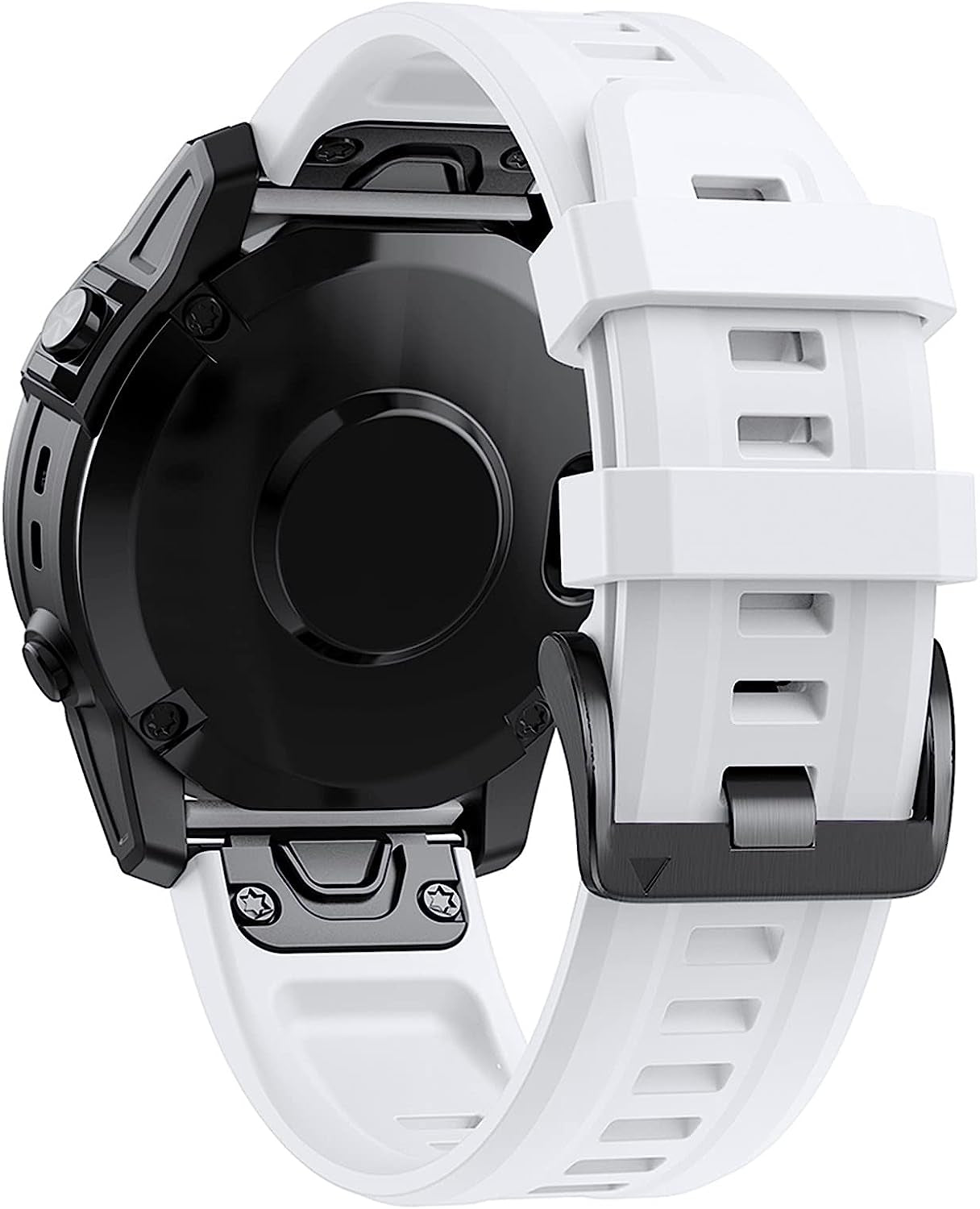 ZLAST 22 26Mm Smart Watch Bands for Garmin Fenix 7 7X Silicone Straps Quick Release Watchband Fenix 6 5 6X 5X Plus/945 Bracelet Correa  ZLAST BLACK WHITE 22mm Fenix 5 5Plus 