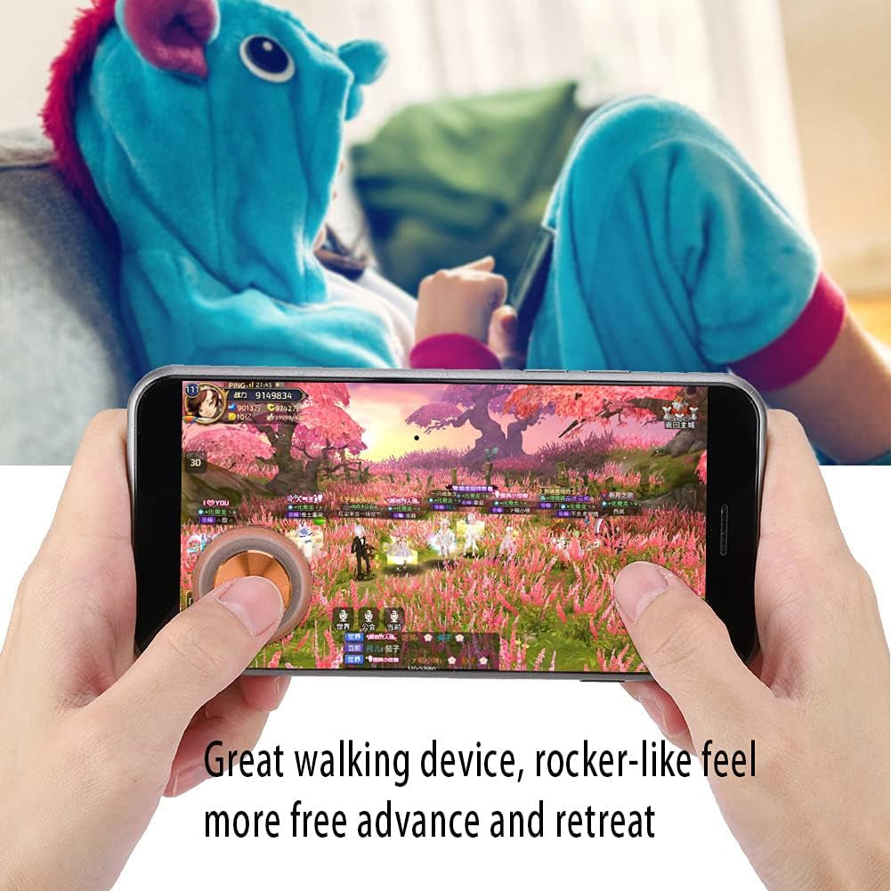 Game Auxiliary Key, Mobile Gaming Controller Game Button, Free 360° Adjustable C1 Game Key, for C1 Games Smartphone Accessory (Pink)  Yunseity   