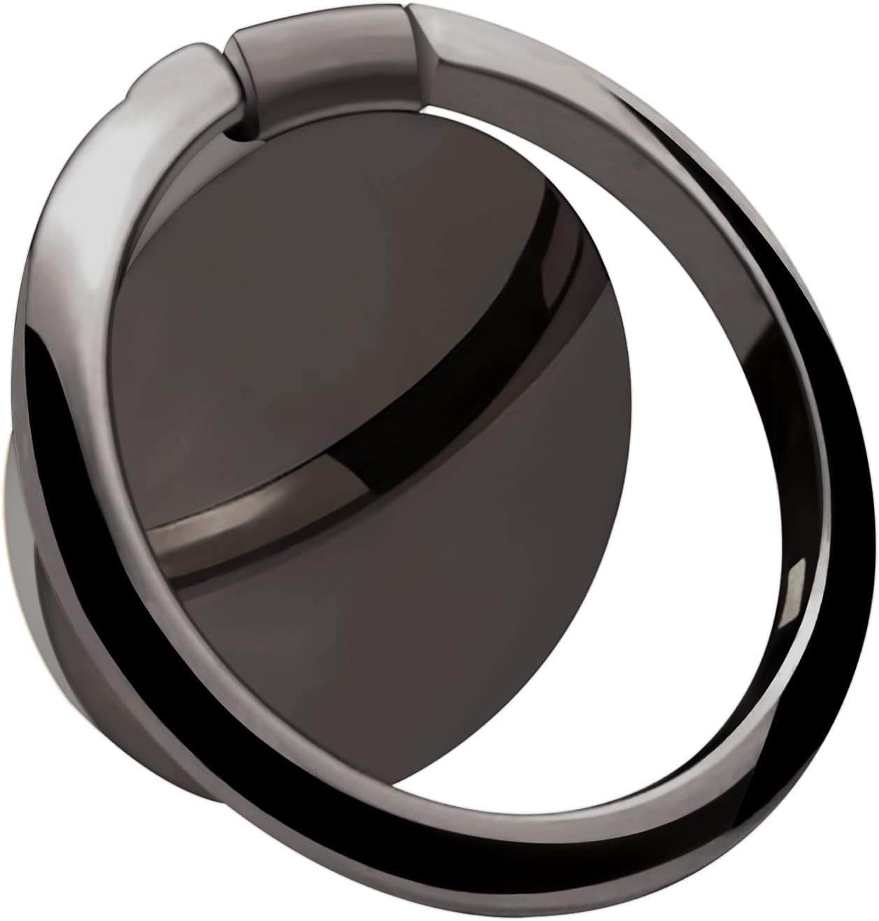 OBHEI Metal Cell Phone Ring Holder Finger Ring Stand, 360 Degree Rotation Ring Kickstand Grip Holder for Magnetic Car Mount, Rose Gold  OBHEI Black  